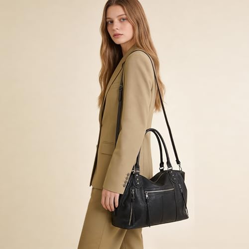 Bolso Tote para mujer TANTOMI suave multi bolsillo miniatura 6