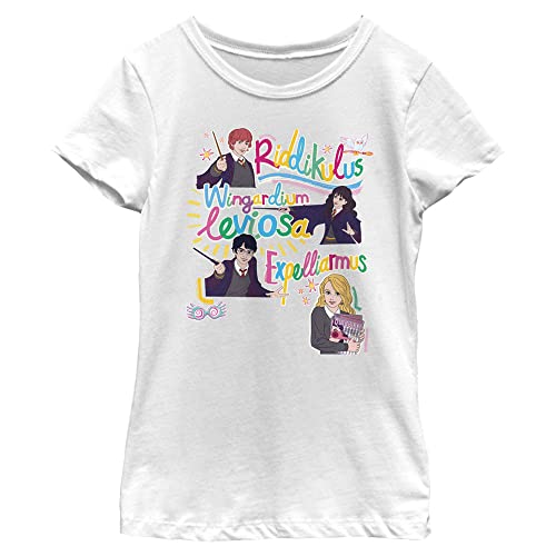 T-shirt Harry Potter Magic Words pour fille en coton doux