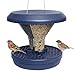 Produktbild SWISSINNO Vogelfutterhaus zum Aufhängen  Davos SMART Birds - Vogelfutterspender mit Auffangschale - Futterstation für Vögel - Futtersilo Rattensicher - Vogelhaus für Garten & Balkon - Indigo