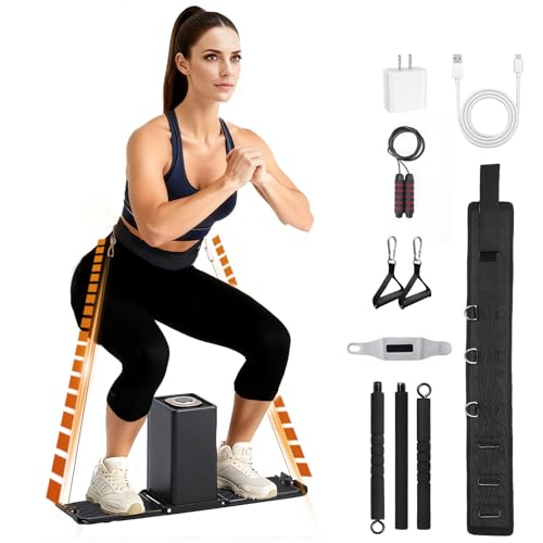 Image of SR3 PRO Smart Home Gym Equipment, Foldable Home Gym for Small Spaces, Portable Full Body Workout Machine with Up to 180lbs Dynamic Resistance