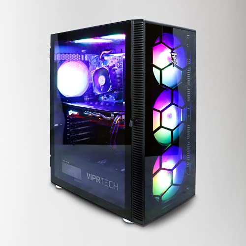 Viprtech Ultimate Gaming Pc Desktop Computer - Intel I5 4Th Gen, Gtx 1060 6Gb, 16Gb Ram, 1Tb, Vr Ready, Wifi, Rgb Lighting, Windows 10 Pro, Streaming, Editing, 1-Year Warranty #TOP7
