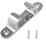 Generic 4'' ''Stainless Steel 316 Cleat Line Straight Fairlead Bow Wheel Chock Marine Boat Sailing Line Cleat...