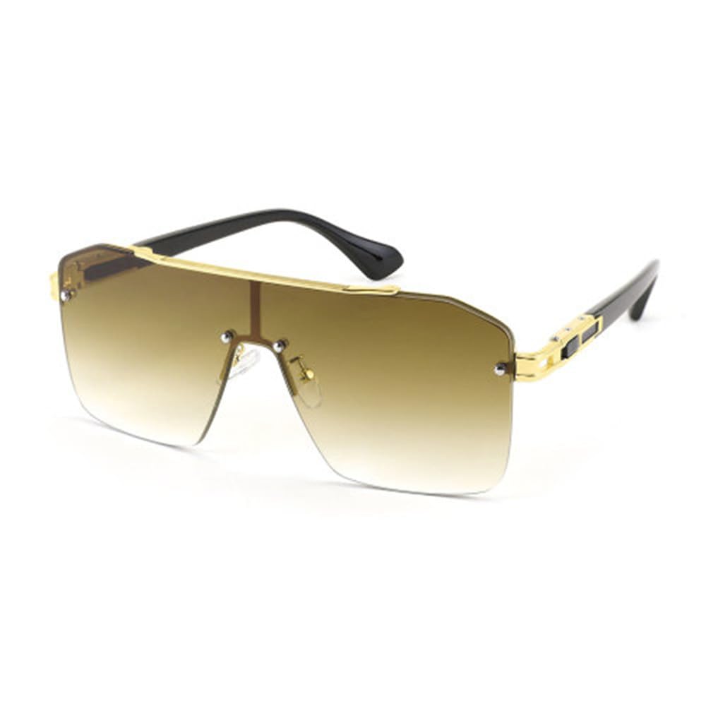 Occhiali da sole, Donna Flat Top Senza Cornice Oversize In Un Unico Pezzo