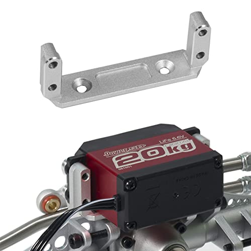 Soporte servo de eje RC 1/10 RC Crawler Capra Axle Servo Mount de aluminio negro 6