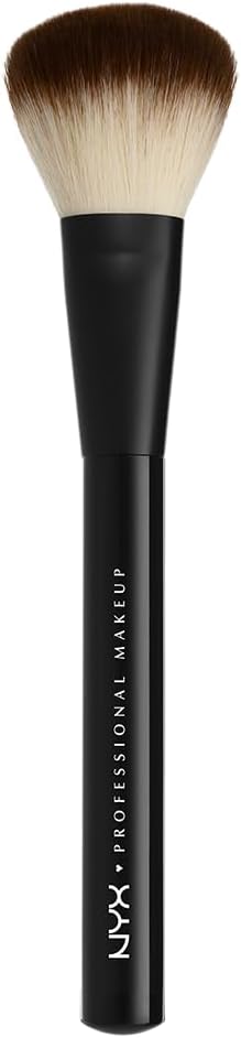 Nyx Professional MakEUp Pro BrUSh Powder 02 - Schminkpinsel, Einfacher Auftrag Von Losem Oder Kompaktem Puder, Weicher Make-Up Pinsel