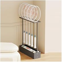 Tennis Racquet Storage Rack.Black/White Badminton Racket Display Rack.Tennis Racket Holder.for Gym School Club Gymnasium Training Ground