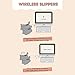 Smoko Grumpy Cat Heated Slippers | Wireless Warm Oliver Foot Warmers | Plush and Fluffy