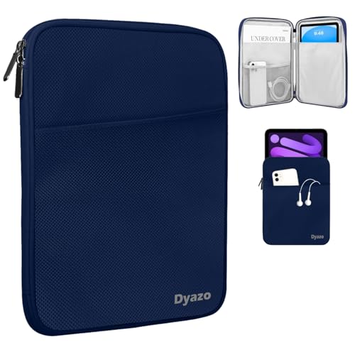Image of Dyazo Tablet Sleeve for 9-11.6 Inch Tablets | Water-Resistant Protective Case with Front Pocket | Compatible with iPad Pro /Air, Samsung Galaxy Tab S9 /S8 /A9+, Lenovo, Realme, Xiaomi & OnePlus (Blue)