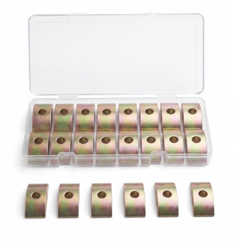 25 Pcs M6 Half Moon Washers, Furniture Connector Hardware Bed Frame Repair
