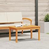 Fini : Huilé Générique Table Basse 75x40x38 cm en Bois Massif d\'acacia,Meubles,Mobilier de Jardin,Salons de Jardin,Marron,6.8 KG,4106463