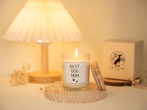 Best Dog Mom Candle - Dog Mom Gifts for Women, Pet Friendly Lavender Scented Candle, Natural Soy Wax & Natural Essential Oils