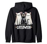 Photo Gallery catloween simpatici gatti fantasma e gatto nero halloween felpa con cappuccio Photo Gallery catloween simpatici gatti fantasma e gatto nero halloween felpa con cappuccio