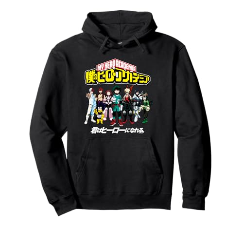 My Hero Academia Class 1A Group Shot Anime Pullover Hoodie