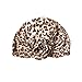 KISS COLORS & CARE Top Knot Pre-Tied Turban - Leopard - Stylish, Stretchy & Soft for Sleeping, Maximum Hair Protection, Minimizes Breakage, Comfortable for All Types of Hair (Pack of 2)