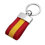 Llavero Cinta Bandera de España Doble Capa Sujeta con Cinta