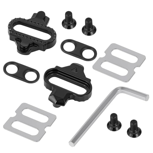 flintronic Fahrrad Cleats, mit rutschfesten Cleat Plates, Kompatibel mit Shimano MTB SPD Pedalen (SH51), SPD Cleats Set, für Mountainbike- und Indoor-Cycling-Schuhe