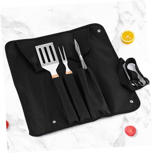 Set de utensilios para parrilla BESPORTBLE acero inoxidable miniatura 4