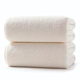 バスタオル マイクロファイバー 大判 【Lumimi 2枚セット アイボリー 70*140cm】吸水速乾 ふわふわ 肌触り ホテルスタイルタオル 瞬間吸水 部屋干し お風呂上がり耐久性 バス用品