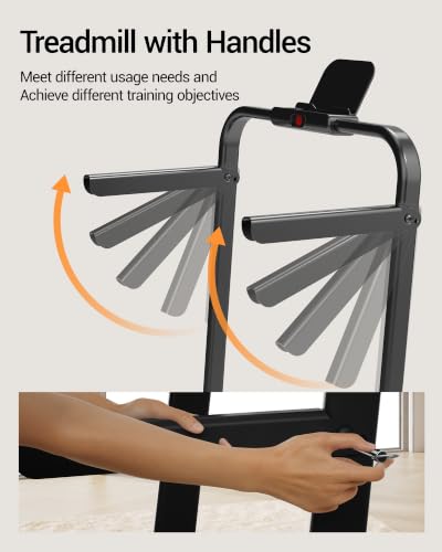 Image of LONTEK Walking Pad with 15% Incline & Handle Bar, Treadmills for Home Small