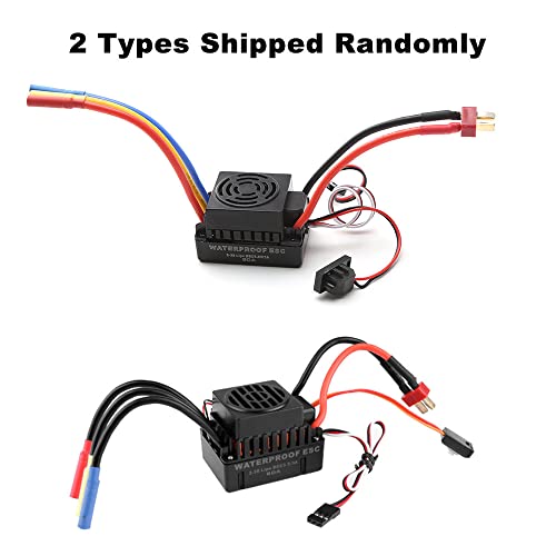 Waterproof 3650 4300Kv Brushless Motor Upgrade With 60A Esc Combo Set For 1/10 Rc Car Truck #TOP6