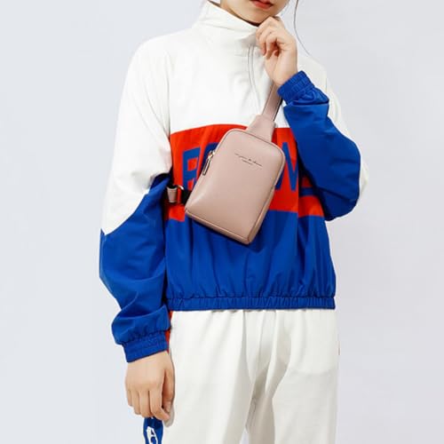 Bolso de pecho rosa Angoily con tacto cómodo y doble bolsillo exterior 5