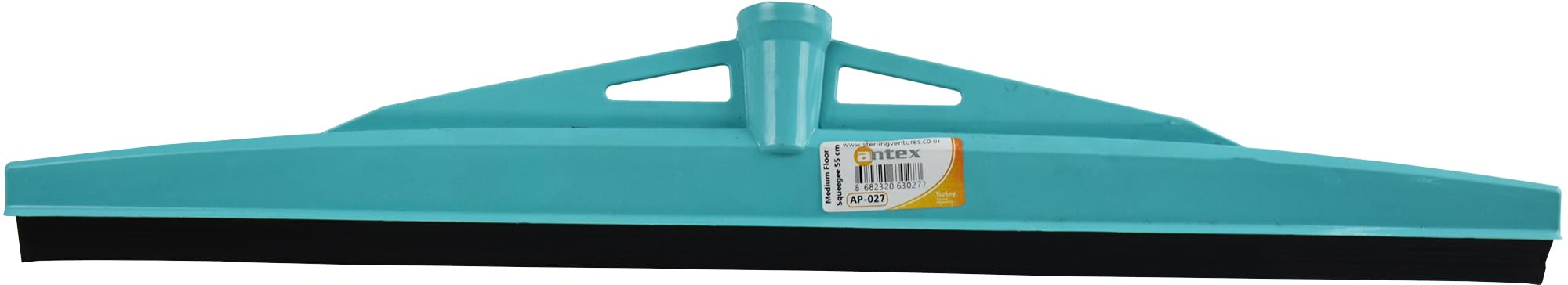 Floor Wiper Heavy Duty Squeegee Rubber Wiper Large Household Floor Squeegee with Long Metal Handle (Cyan 55cm)