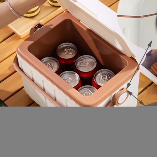 キャンプクーラー | 牛乳保存ボックス | 6L ピクニック保冷ボックス ドリンク 旅行 釣り バーベキュー ビーチ ハイキング ア