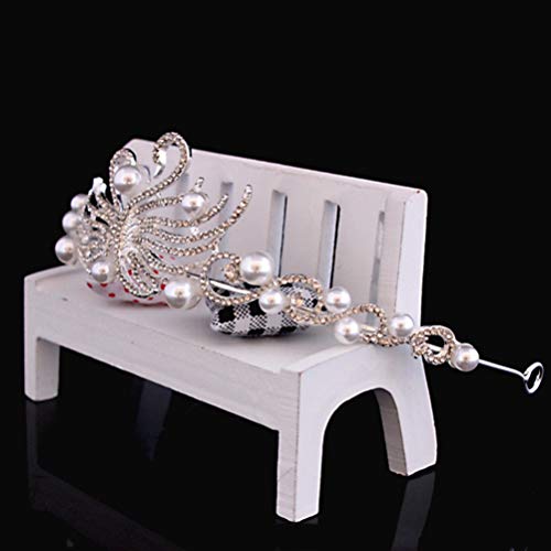 Coroas de argola de cabelo Queen da Frcolor Swan Crowns Acessórios de cabelo para aniversário de cas