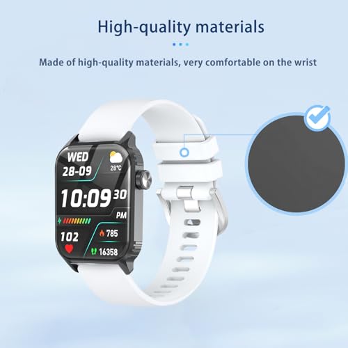 Correa de silicona para reloj TRAUSI TG08 blanco miniatura 3