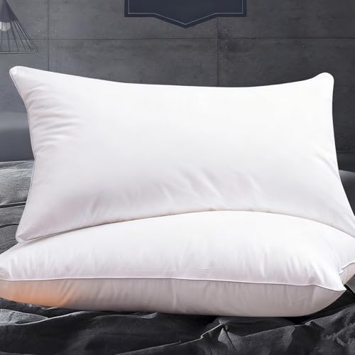 CCXXYGWJ Almohada antironquidos, Almohada ortopédica para Dormir con Soporte Cervical para Personas Que Duermen de Lado y Boca Arriba, Almohadas con Rebote para la Espalda, Paquete de 2