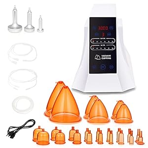 UNOISETION Body Shaping Massage Multi-Function Vacuum Cupping Machine Back Massager with Large Cups Cupping-Therapy Sets