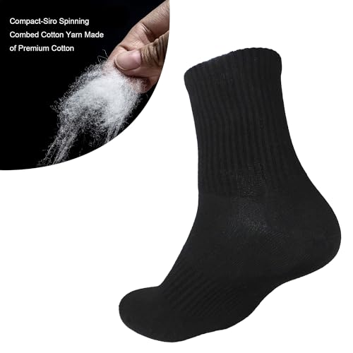 Image of Womens Anti Odor Breathable Moisture Wicking Sports Cotton Low Cut /Quarter Crew Socks for Athletes Foot
