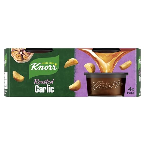 Knorr Roasted Garlic infuse a rich garlic flavour into your dishes Stock Pots perfect for pasta 4x 26 g