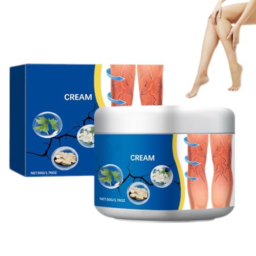 Crema para varices en piernas, crema profesional para varices en piernas, hidratante para, alivia calambres y dolor de, para todo tipo de piel (1 piezas)