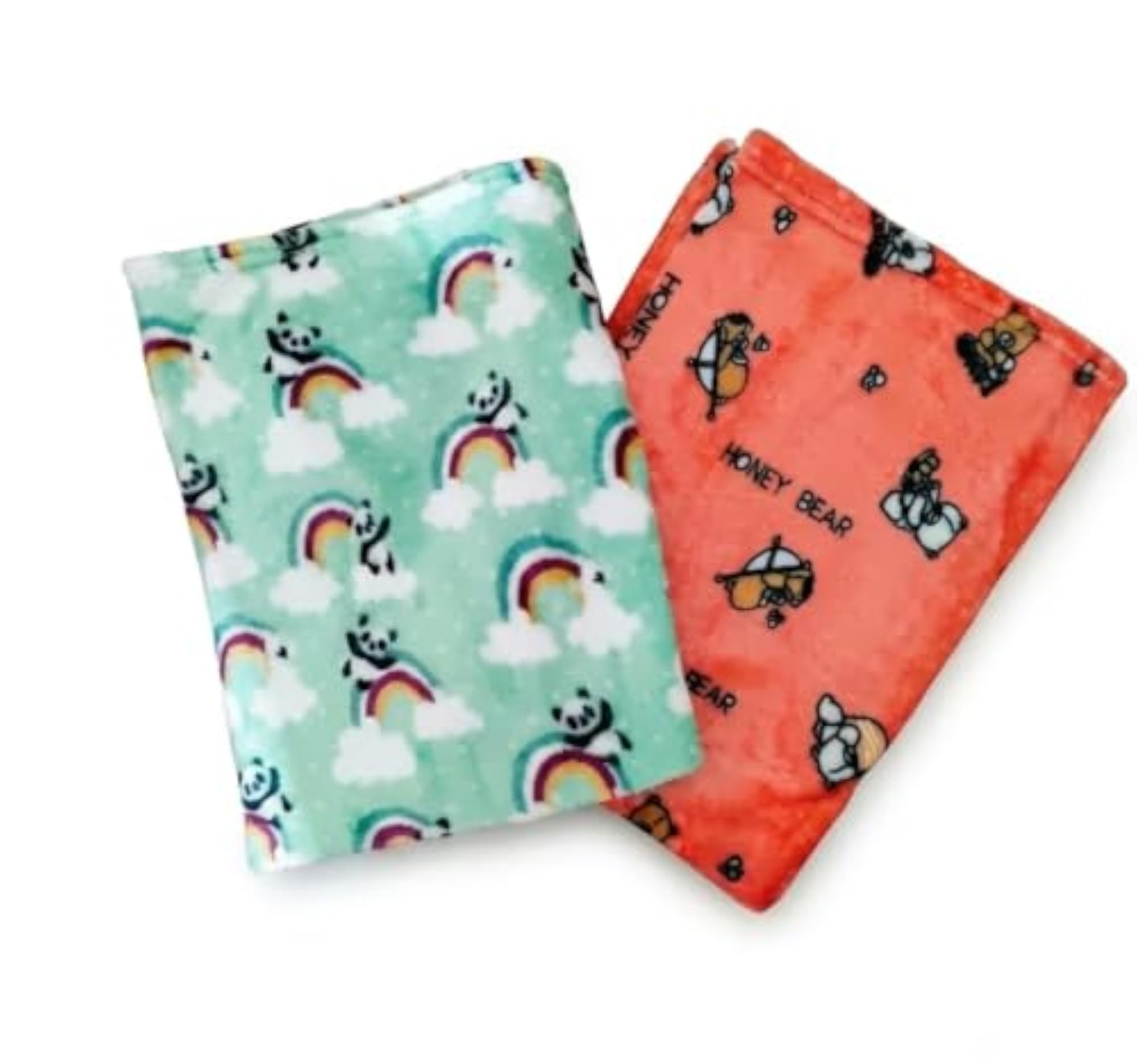 Ultra-Soft Microfiber Baby Blanket, Pack of 2