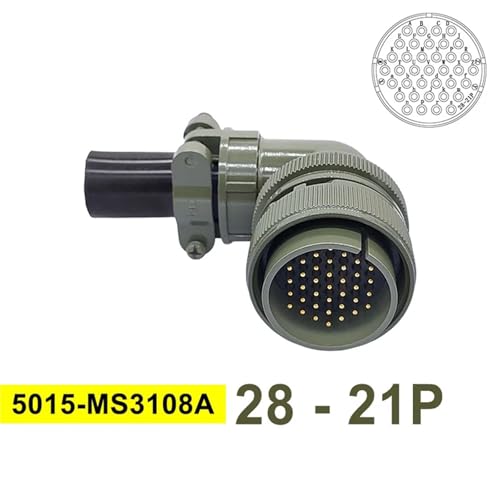 Conector militar 5015 contra fallos de señal con socket MS3102 y enchufe angular MS3108 2