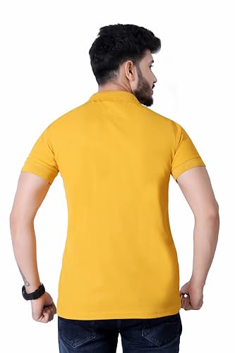 Image of Men's Premium Polo T-Shirt | Classic Collar | Smooth Finish | Half Sleeve Casual Wear (XS to 3XL)