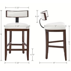 Whitebarstoolssetof2265puleathercounterheightbarstoolsfarmhouseislandcountertopbarchairswithcurvedbackresthardwoodframeforkitchenislanddiningroom Urban Country Home Decor White bar stools set of 2 265 pu leather counter height barstools farmhouse island countertop bar chairs with curved backresthardwood frame for kitchen island dining room urban country home decor