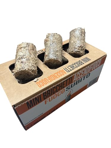 PELLET ACCENDIFUOCO ACCENDIFUOCO MINI BRICCHETTI BIO, PELLET DI FAGO E ABETE, TRUCIOLATO PRESSATO PER STUFE BARBECUE CAMINO PELLET ACCENDIFUOCO,5K ALL ORIGINE, VOLUME 14 DM 3,