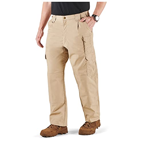 5.11 Tactical Men's Taclite Pro Work Pants, Lightweight Poly-Cotton Ripstop Fabric, 48 Unhemmed, Tdu Khaki, Style 74273L #TOP1