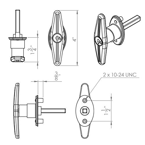 Seguro T-Handle para Truck Cap Gordon Glass miniatura 5