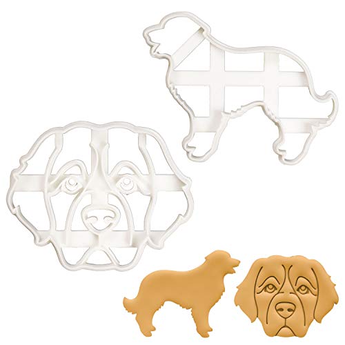Set of 2 Leonberger cookie cutters (Design: Face and Silhouette), 2 pieces - Bakerlogy by Bakerlogy - Used condition - US$20.82