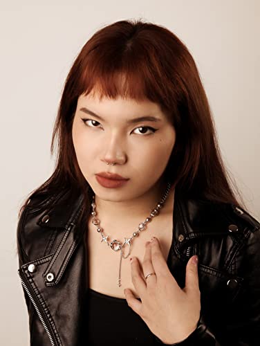 Sacina Y2k Aesthetic Crystal Necklace, Star Necklace, Y2k Necklace, Aesthetic Necklace, Christmas New Year Jewelry Gift For Women3