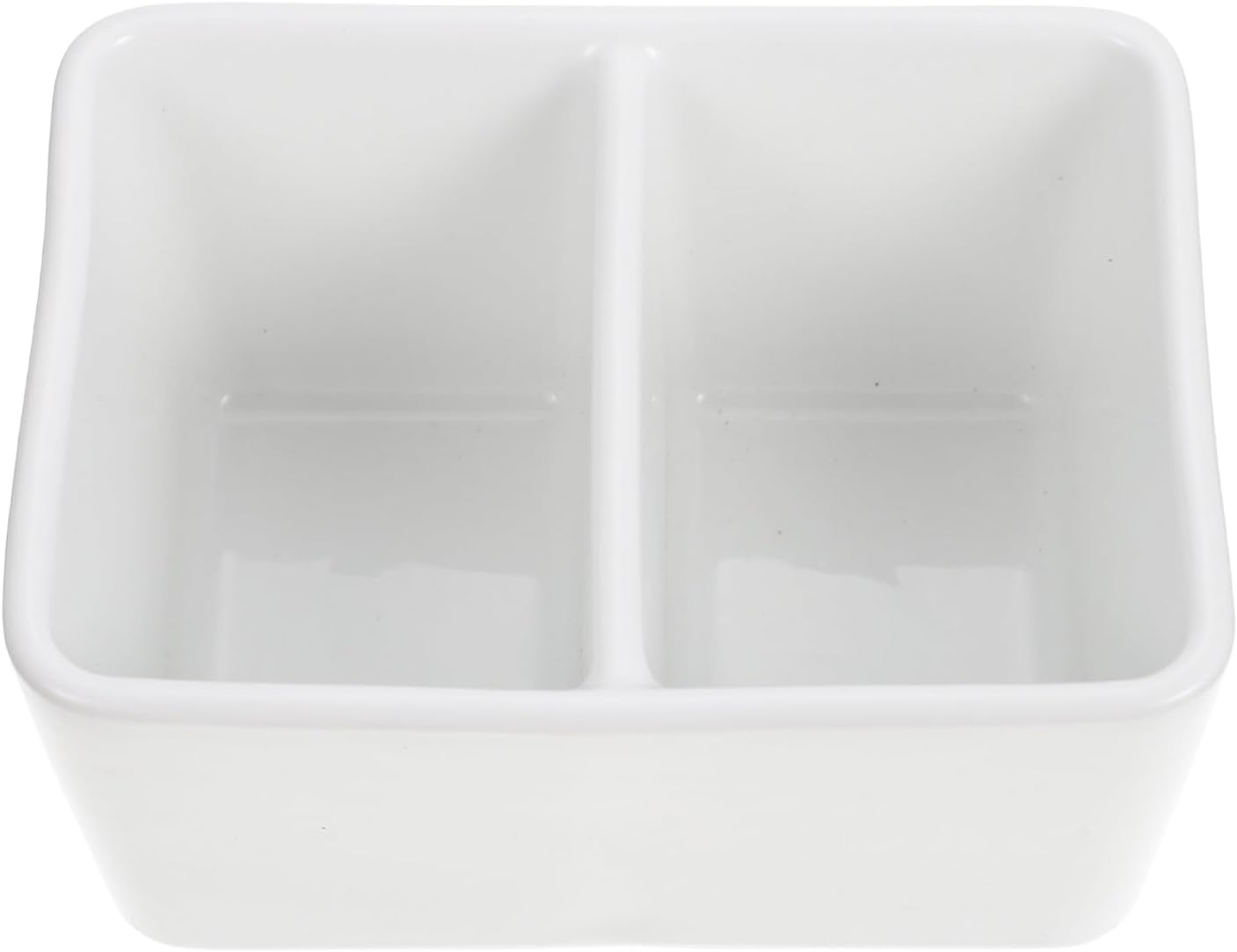 Ipetboom Writing Brush Washer - Pen Wash Rinse Container Porcelain Brush Wash Bowl Ink Dish for Calligraphy Watercolor Paint Pen Cleaner Pigment Mixing Tool Tray Container - 5.11x3.74x2.75in