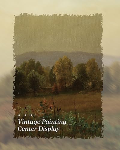 Image of HUARCEY Gold Framed Vintage Wall Art for Living Room, Landscape Painting Prints Shelf Decor for Kitchen, Aesthetic Bedroom Wall Art, Best Gifts for Friends or Family - New England Landscape 16L x 12W