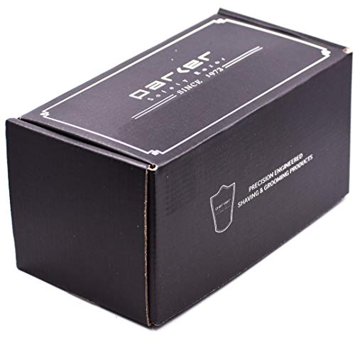 Parker Safety Razor, 96R Men's Safety Razor Shave Set - Includes Parker's Luxurious 3-Band Pure Badger Shave Brush, Deluxe Chrome Shave Stand & Parker's 96R Butterfly Open Safety Razor #TOP4