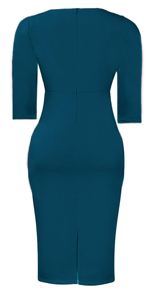 Image of ZVO Church Dress for Women Casual Dress Office Work Bodycon Midi Dresses