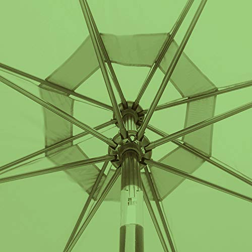 Image of ABCCANOPY 9ft Outdoor Umbrella Replacement Top Patio Umbrella Market Umbrella Replacement Canopy with 8 Ribs (Light Green)