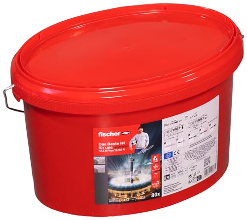 Image of fischer FAZ II Plus 12 /20 R Bolt Anchor in Bucket, Heavy Duty Anchor with High Load Capacity, Anchor Bolt for Fixings Heavy Loads and Steel Constructions, Stainless Steel, Seismic & ETA Approval
