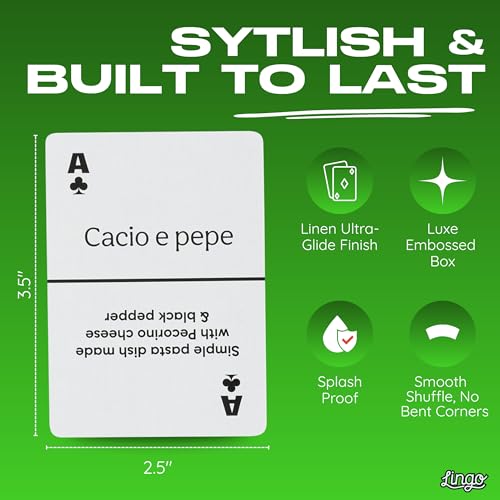 Lingo Italian Street Food Playing Cards | Italian Street Food Recipes & Tips Travel Flashcard Deck - Image 3